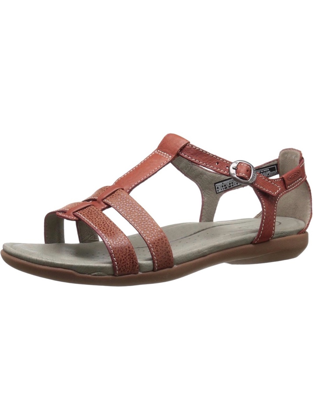 KEEN Jetty Rose T-Strap Women’s Brown Leather Strappy Sandal